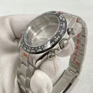 Waterproof VK63/64 Movement Chronograph Function <b>Watch</b> <b>Case</b> and Strap Set Stainless Steel Compatible with Sapphire Crystal - Product Image 3