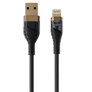 Cabo usb tipo c para celular huawei, cabo transparente de carregamento rápido com marcador pd 100w