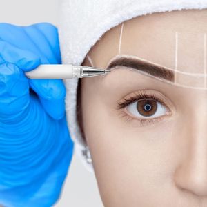 Marcador de Cejas Blanco para Microblading, Resistente al Agua, para Mapeo de Posición de Cejas PMU, Herramienta de Maquillaje Permanente - Product Image 5