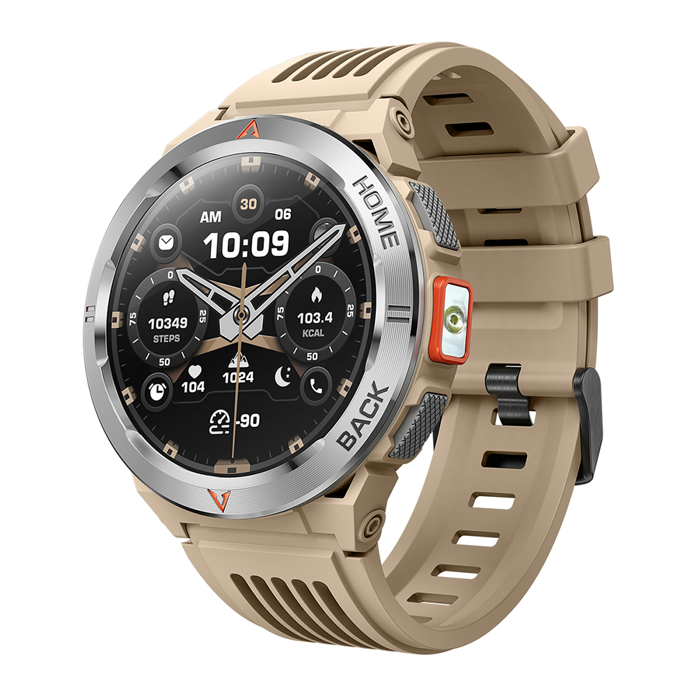 2026 GS500 Relojes Smartwatch 1.43'' Amoled Flashlight BT Call GPS Heart Rate 3ATM Waterproof Compass Men Smart Watch