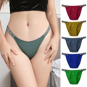 <span class=keywords><strong>Tanga</strong></span> de seda helada sin costuras para mujer, bragas sexys con pedrería, lencería, <span class=keywords><strong>tanga</strong></span>, ropa interior femenina - Product Image 1