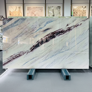 Dalle de marbre blanc <span class=keywords><strong>Cartier</strong></span> pour mur d'accentuation de luxe et plan de travail de cuisine - Product Image 1