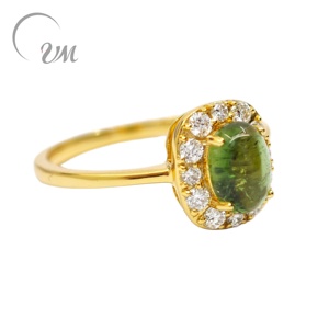 แหวนเพชรทัวร์มาลีนเงินแท้ 925 จาก UM Jewelry เหมาะสำหรับทุกเพศ ใส่ได้ทุกวัน ของขวัญวันครบรอบแต่งงาน - Product Image 3