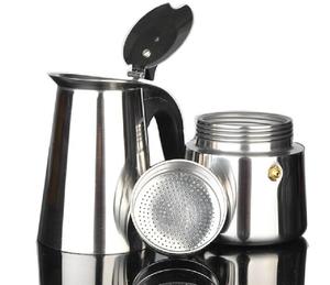 <span class=keywords><strong>Cafetière</strong></span> à expresso <span class=keywords><strong>italienne</strong></span> moderne de 2/4/6/<span class=keywords><strong>9</strong></span> <span class=keywords><strong>tasses</strong></span> en acier inoxydable 304 pour hôtels - Product Image 4