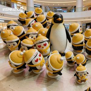 Sculpture <span class=keywords><strong>de</strong></span> mascotte <span class=keywords><strong>de</strong></span> dessin animé ludique en FRP pour la promotion <span class=keywords><strong>de</strong></span> spectacles théâtraux pour enfants, <span class=keywords><strong>de</strong></span> performances pour jeunes et <span class=keywords><strong>de</strong></span> spectacles familiaux - Product Image 1