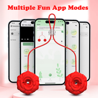 APP-gesteuerter Silikon-Nippelvibrator Brustwarzen-Stimulator mit Kette Sexspielzeug für Frauen Masturbator