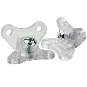 دعامة على شكل حرف L من سبائك الزنك قابلة للفصل، موصل سريع التركيب أبيض اللون، قوي ومتين ومقاوم للماء لدعم الرفوف - Product Image 3