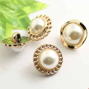 Boutons en métal doré perlé avec tige en plastique pour accessoires vestimentaires, couture, <span class=keywords><strong>scrapbooking</strong></span>, décoration de vêtements et projets DIY - Product Image 2