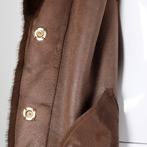 <span class=keywords><strong>Cappotto</strong></span> invernale da donna lungo in <span class=keywords><strong>pelliccia</strong></span> sintetica con collo caldo <span class=keywords><strong>e</strong></span> design a tre bottoni. - Product Image 6