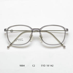 Monturas de Gafas de Titanio IP M9884 51-18-142, Rectangulares, Montura Completa, Ligeras para Hombre, Material TR90 - Product Image 4