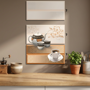 Carrelage mural décoratif en céramique numérique 300x600mm motif tasse à thé, couleurs vives, 30x60cm, meilleur prix, pour salle de bain, mur et sol - Product Image 1