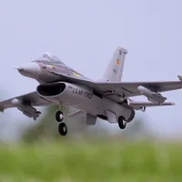 ROC Hobby 64mm Ventilateurs Canalisés Edf Jet F-16 V2 RC Avion Simulation Modèle Mousse Avion À Aile Fixe PNP 4S