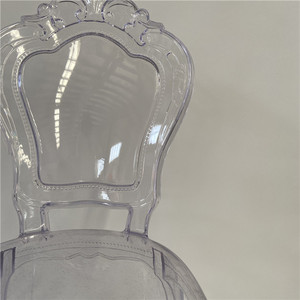 Stile francese trasparente festa evento principessa <span class=keywords><strong>Belle</strong></span> <span class=keywords><strong>Epoque</strong></span> sedie da sposa PC chiaro evento principessa sedie - Product Image 6