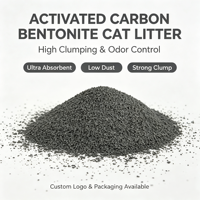 Litière pour chat en bentonite activée à prix d'usine OEM, agglomération rapide, faible poussière, contrôle des odeurs, sable pour chat personnalisé en gros