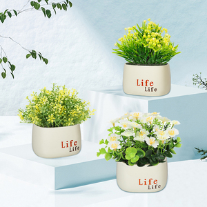 YICAI personnalisé fausse fleur artificielle papillon orchidée bonsaï <span class=keywords><strong>Pot</strong></span> <span class=keywords><strong>pour</strong></span> mariage maison Festival décoration - Product Image 5