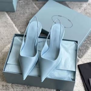 Sandales à talons élégantes et sexy en cuir verni de luxe pour femmes, à bout pointu, chaussures habillées à la mode pour dames - Product Image 2