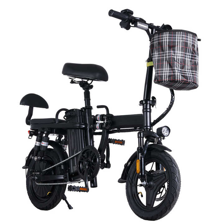 14inch Mini Foldable Ebike 500W 48V Suspension E Bicycle Adult 2 Seats ...