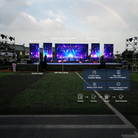 Vente d'usine P3.91 P4.81Giant extérieur étanche Nova LED écran mur panneau vidéo LED affichage utilisé pour la scène de fond de Concert