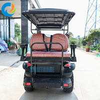Voiture de golf électrique de luxe 4 places Robetaa, prix d'usine, batterie au lithium, sièges multicolores, chariots de golf intelligents haut de gamme