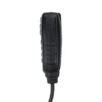 Hm-207 PTT Émetteur filaire étanche longue portée professionnel portable noir pour radio bidirectionnelle avec microphone dynamique et haut-parleur