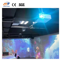 Projection murale interactive immersive Cartographie pour salle de mariage Projection interactive immersive pour restaurant