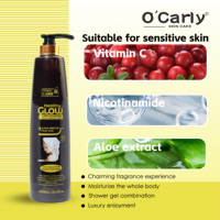 O'Carly Nouveau Gel Douche Corporel au Collagène Exfoliant pour une Croissance Saine et un Éclaircissement de la Peau, Format Bouteille Longue, Pour Tous Types de Peau 1000ml