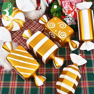 32cm Gold & White Christmas Candy Pendant Bar <b>Wedding</b> <b>Props</b> Decorations Painted Stage Decorations for Christmas - Product Image 2