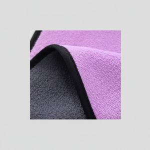 Serviette de lavage de voiture en microfibre à séchage rapide tissée en polaire corail sans bord professionnel 500GSM - Product Image 1