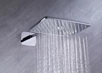 Juego de ducha termostático de lujo con efecto lluvia, sistema de ducha empotrado de ABS, grifo de ducha para apartamento, cabezal de ducha con mezclador desviador