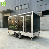 Remorque de toilettes mobiles de luxe Goeasy, entièrement équipée, avec évier à eau chaude et éclairage LED pour les mariages et les fêtes