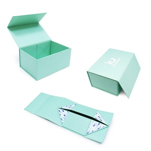 Custom logo luxury magnetic flap lid box, storage cloth shoe package boxes foldable gift box