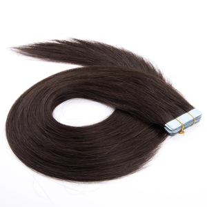 # 2 # 4 Extensiones de Cabello Humano Virgen Ruso Remy Marrón Oscuro, Extensiones de Cabello con Cinta Adhesiva Super Double Drawn, Extensiones de Cabello Rubio - Product Image 1