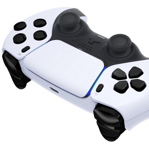 เปลี่ยนปุ่ม D-pad R1 L1 R2 L2 ทริกเกอร์ ปุ่มแชร์ ปุ่มตัวเลือก ปุ่มหน้าจอ โครเมียม สีดำ ชุดปุ่มครบชุดสำหรับคอนโทรลเลอร์ PS5 รุ่น BDM-030/040/050 - Product Image 3