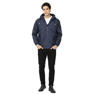Chaqueta Cortavientos con Capucha para Hombre, de Alta Calidad, con Hilos Finos, de Nailon, de Secado Rápido, Impermeable, a la Moda, Estilo Vintage, para Otoño - Product Image 1