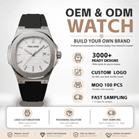 Benutzerdefiniertes Logo Herren Sport Wasserdichte Blaue Edelstahl Quarz-Armbanduhr Outdoor Casual OEM Hersteller Großhandel Lieferung Niedriger MOQ