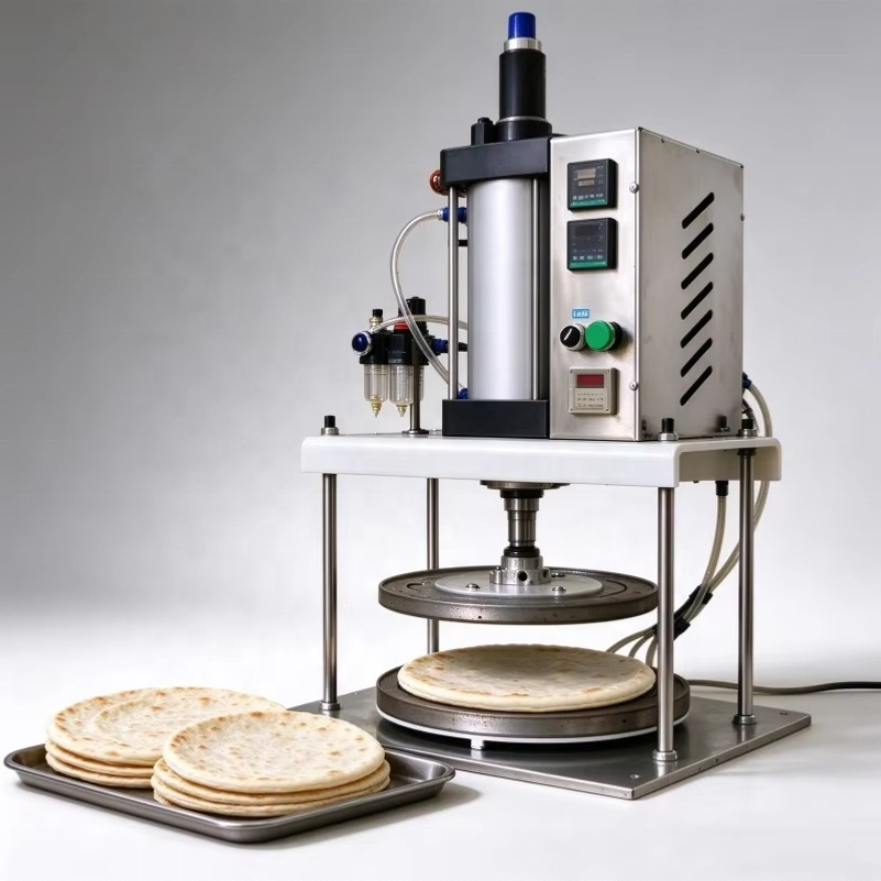 Hydraulic Dough Press Machine Automatic Flatbread Maker for Chapati ...