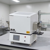 Horno de Tubo al Vacío Rotatorio Horizontal Profesional de 1400 Grados para Sinterización de Minerales