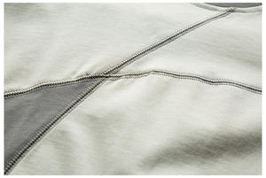 Camiseta holgada de manga corta de color sólido de bloque de color retro de estilo japonés de verano para <span class=keywords><strong>hombre</strong></span> - Product Image 5