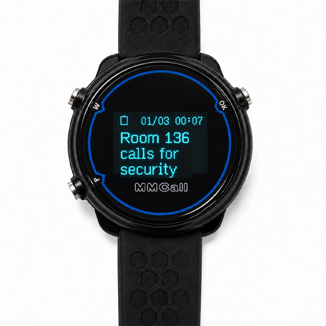 MMCall Nurse Watch Pager Ward Emergency Patient Call Button Wireless Call System for Nursing Home 433.5MHz