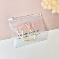 Logo Impression De Luxe Fluorescent PVC Anti Ternir Bijoux Pochettes Meilleur Bijoux Cadeau De Mariage Sac Personnalisé