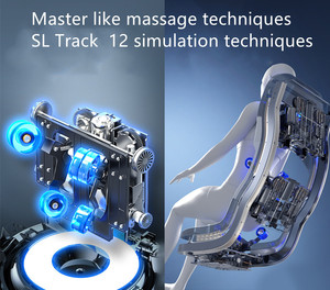 Silla moderna de masaje de cuerpo completo superventas Zero Gravity Sl Track Electric Spa Fauteuil Sofá Altavoz de calefacción de cuero-Vendedor superior - Product Image 2