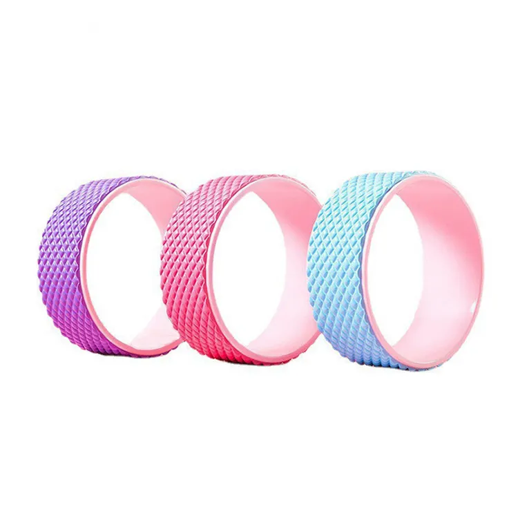 3D design Massage body colorful sports exercise EVA ABS yoga wheel for back pain