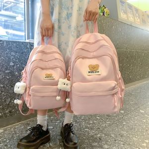 Lovely Cartoon Bear Schoolbag 2 Sizes Available High School Girls <b>Backpack</b> Mochilas Escorles - Product Image 4