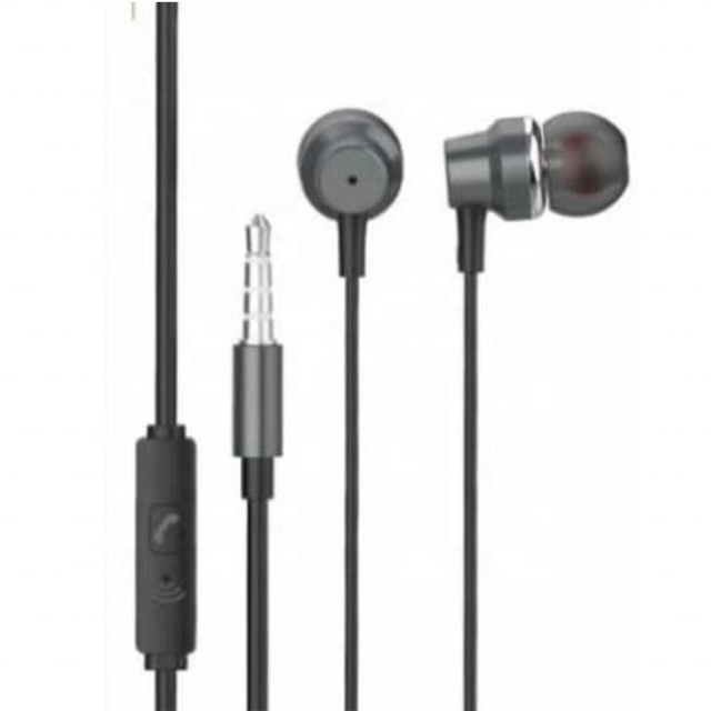 Wholesale Low Price Mobile 3.5mm In-ear Earphone 120cm Wired Metal Customized logo Hifi Private Label Headphones with Mic