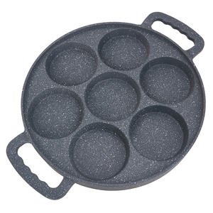 Produttore di <span class=keywords><strong>pentole</strong></span> 7 fori per Pancake in ghisa antiaderente con <span class=keywords><strong>servizio</strong></span> di campionamento - Product Image 2