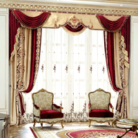 Rideaux sur mesure, rideaux directement de l'usine, support de projet, draperies, rideaux royaux, rideaux de fenêtre élégants pour palais et résidences
