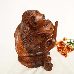 Decorazione in legno intagliato a mano statua di arte erotica pene scultura in legno di scultura scimmia pene in legno <span class=keywords><strong>dildo</strong></span> - Product Image 3