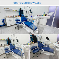 LK-AF100 Unité dentaire de luxe Foshan, fauteuil dentaire complet avec moteur Timotion et tubes d'air et d'eau importés, prix
