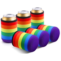 Bidon en néoprène isolé personnalisé Coozy manchon de support de bière cadeau promotionnel 3mm 5mm refroidisseur de canette de bière en néoprène avec bord de couture