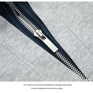T-shirt da uomo <span class=keywords><strong>a</strong></span> maniche corte, casual, con collo <span class=keywords><strong>a</strong></span> mezza zip, design <span class=keywords><strong>a</strong></span> strati <span class=keywords><strong>2</strong></span>-in-1, vestibilità ampia, 230g - Product Image 5